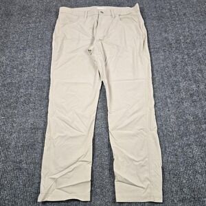 Tasc Performance Pants Mens‎ 36x30 Beige Chino Tailored Slim Stretch 5 Pocket